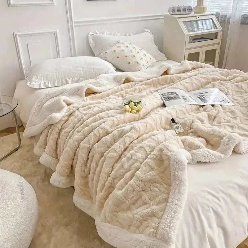 Warmes Fleece-Decke aus 100% Polyester – Hypoallergen und bequem für kalte Nächte