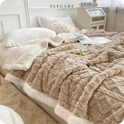Warmes Fleece-Decke aus 100% Polyester – Hypoallergen und bequem für kalte Nächte