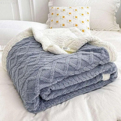 Warmes Fleece-Decke aus 100% Polyester – Hypoallergen und bequem für kalte Nächte