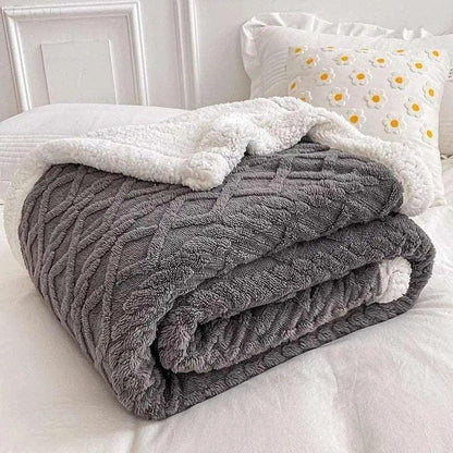 Warmes Fleece-Decke aus 100% Polyester – Hypoallergen und bequem für kalte Nächte