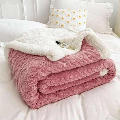 Warmes Fleece-Decke aus 100% Polyester – Hypoallergen und bequem für kalte Nächte