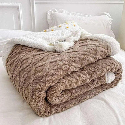 Warmes Fleece-Decke aus 100% Polyester – Hypoallergen und bequem für kalte Nächte