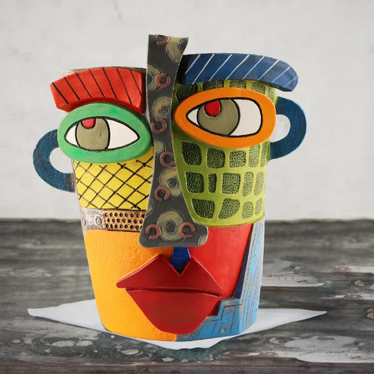 Garduru abstrakte Kunst Pflanze Topf Ornamente