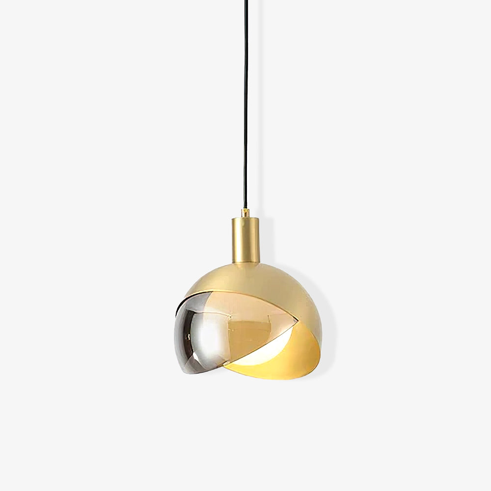 Moderne Hängeleuchte - Minimalistische Lampe aus Metall und Glas, Urban Design