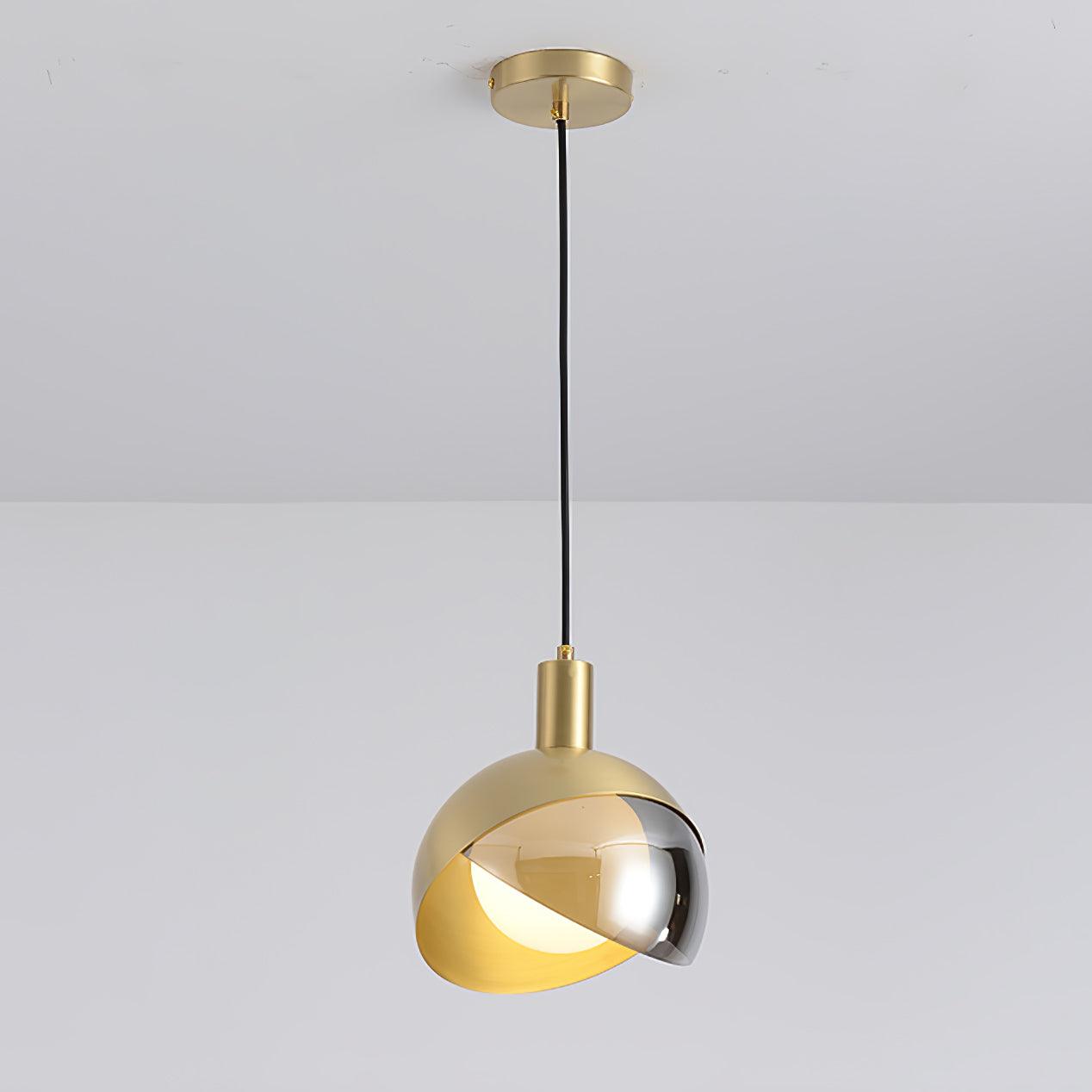 Moderne Hängeleuchte - Minimalistische Lampe aus Metall und Glas, Urban Design