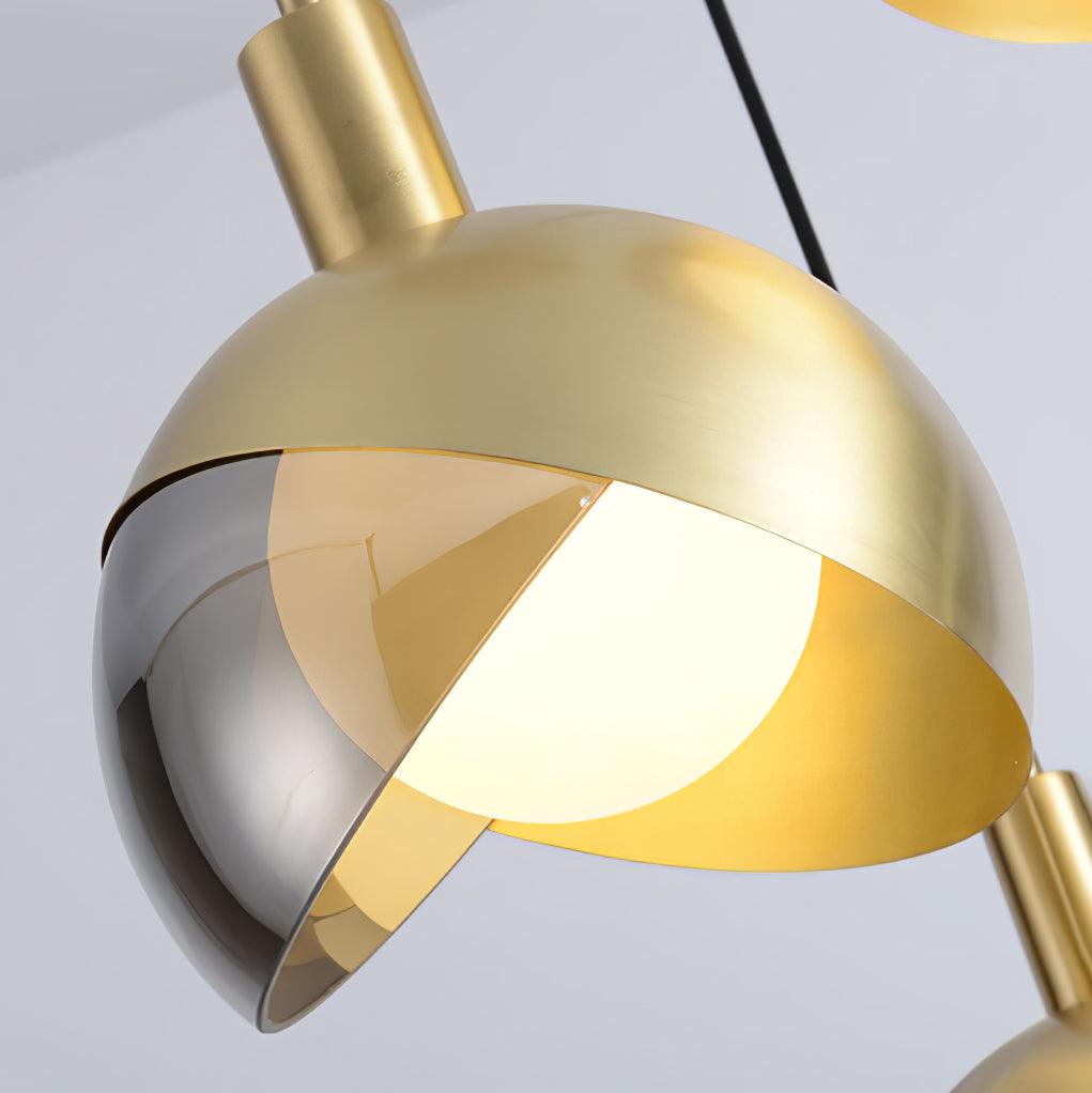 Moderne Hängeleuchte - Minimalistische Lampe aus Metall und Glas, Urban Design