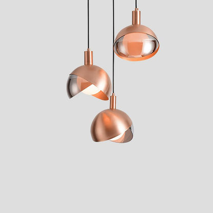 Moderne Hängeleuchte - Minimalistische Lampe aus Metall und Glas, Urban Design