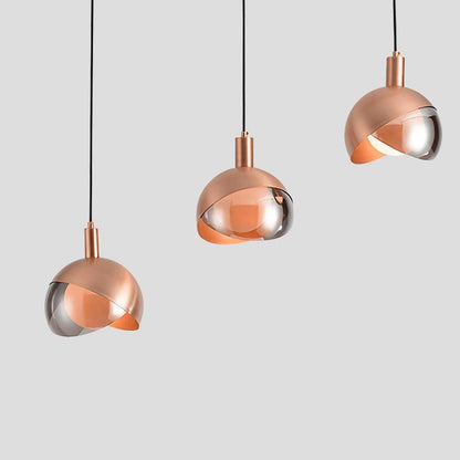 Moderne Hängeleuchte - Minimalistische Lampe aus Metall und Glas, Urban Design