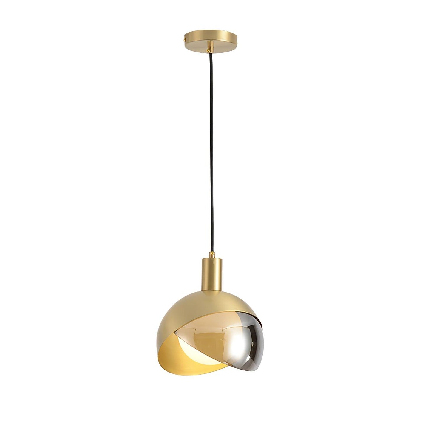 Moderne Hängeleuchte - Minimalistische Lampe aus Metall und Glas, Urban Design