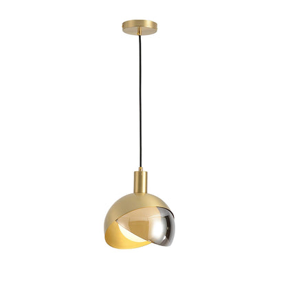 Moderne Hängeleuchte - Minimalistische Lampe aus Metall und Glas, Urban Design