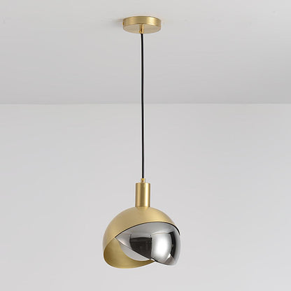 Moderne Hängeleuchte - Minimalistische Lampe aus Metall und Glas, Urban Design