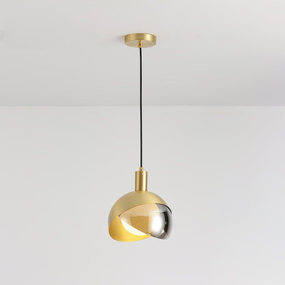 Moderne Hängeleuchte - Minimalistische Lampe aus Metall und Glas, Urban Design