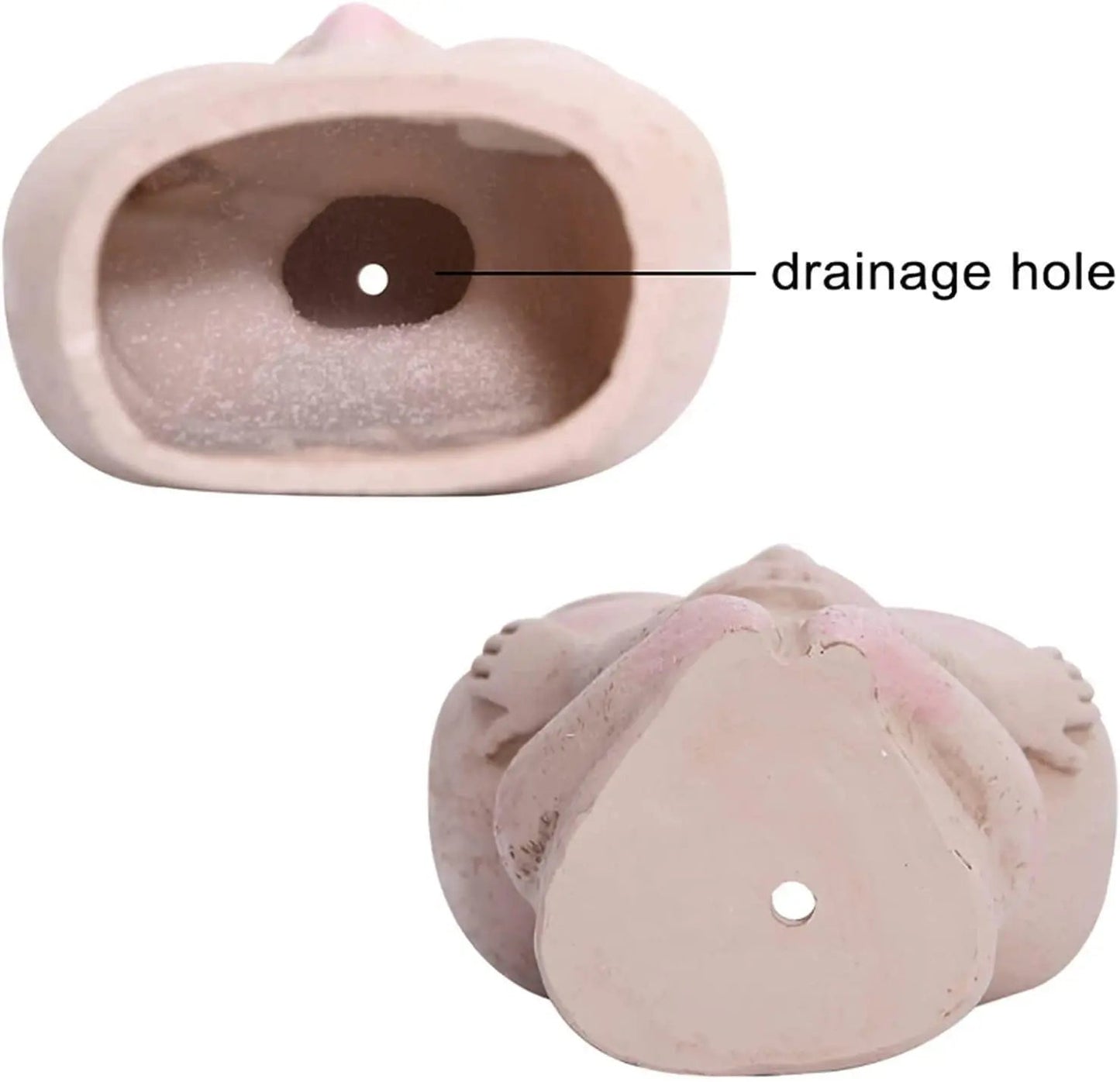 BlushBloom – Eleganter Harz Pflanzen Topf mit Künstlerischen Gesicht Details