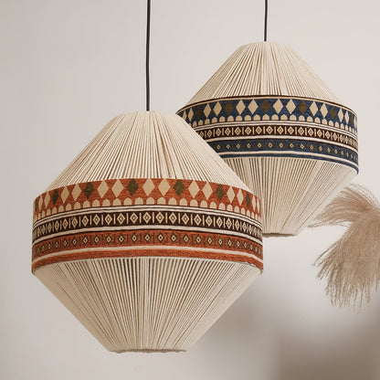 Suspension Bohemian Fringe - Pendelleuchte mit Fransen und tribalem Design