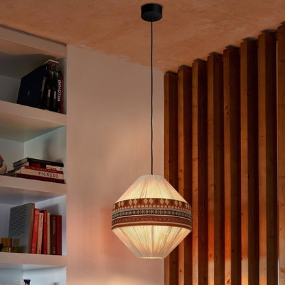 Suspension Bohemian Fringe - Pendelleuchte mit Fransen und tribalem Design