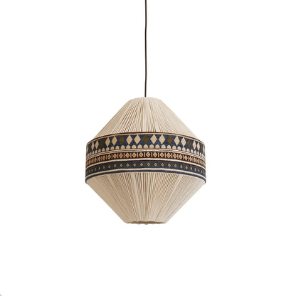 Suspension Bohemian Fringe - Pendelleuchte mit Fransen und tribalem Design