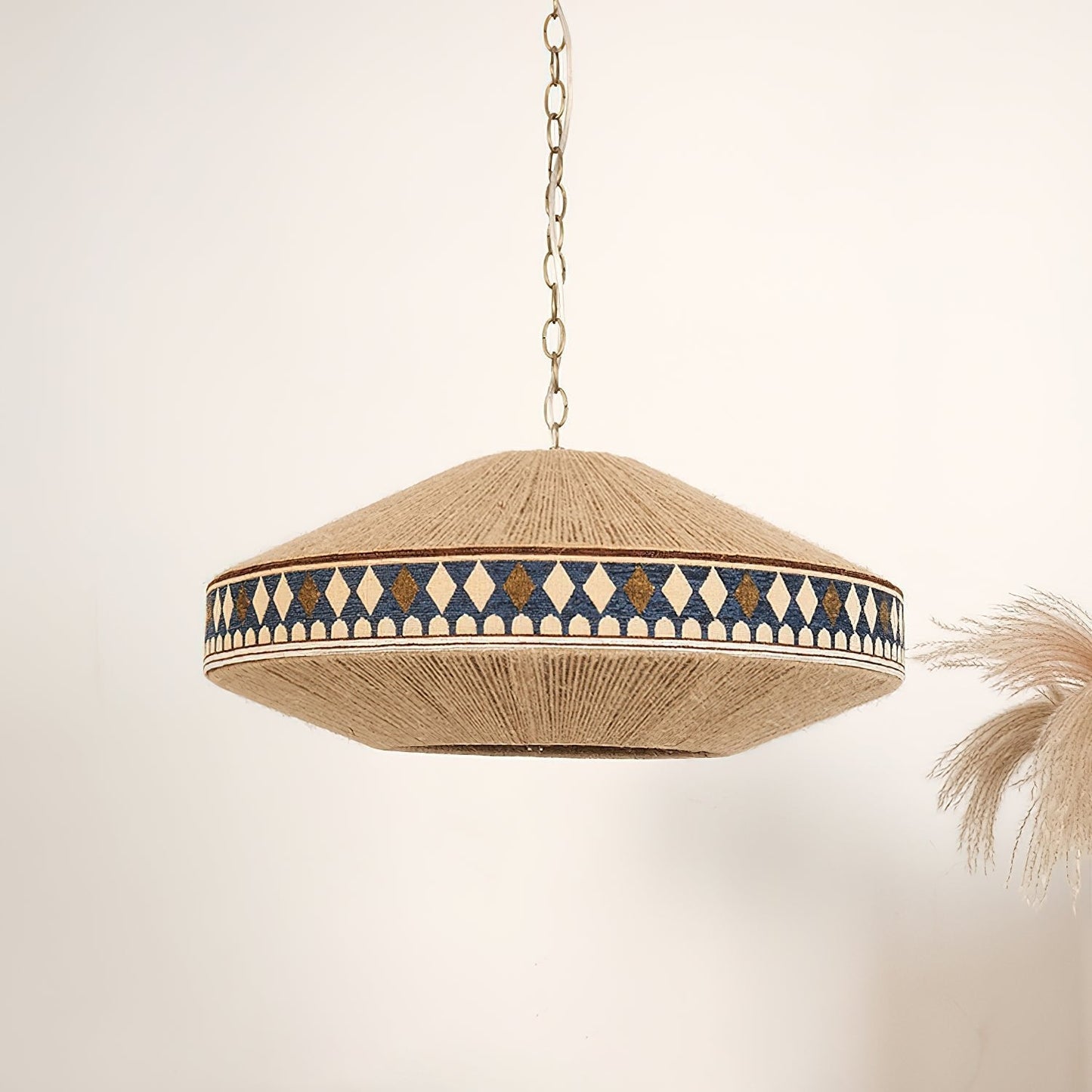 Suspension Bohemian Fringe - Pendelleuchte mit Fransen und tribalem Design