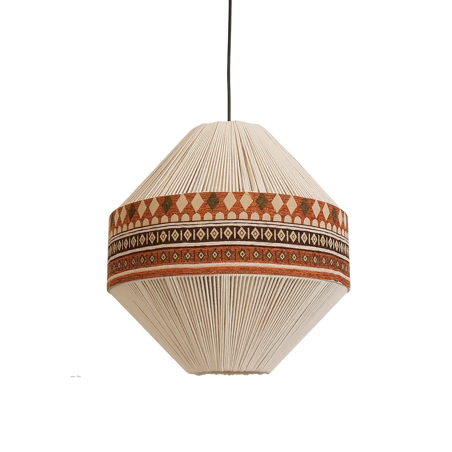 Suspension Bohemian Fringe - Pendelleuchte mit Fransen und tribalem Design