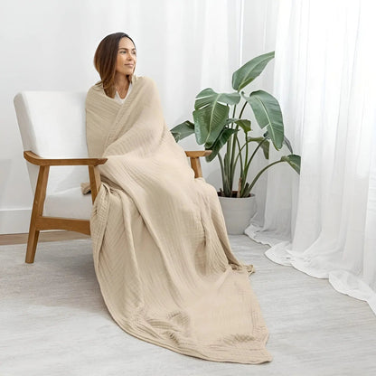 Garduru Luxe - Hypoallergenische Baumwoll-Decke Ganzjahres