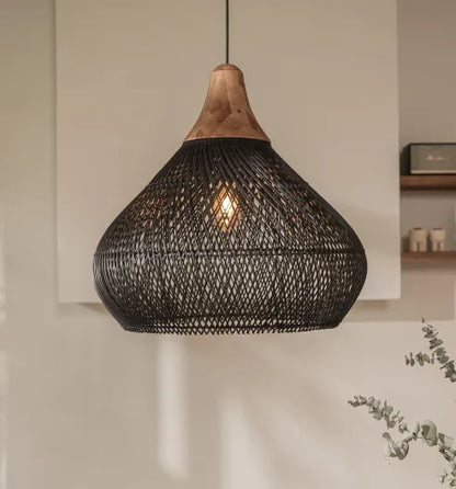 Garduru - beleuchtung wabi-sabi stil, licht trommel lampe hängenden lampenschirm