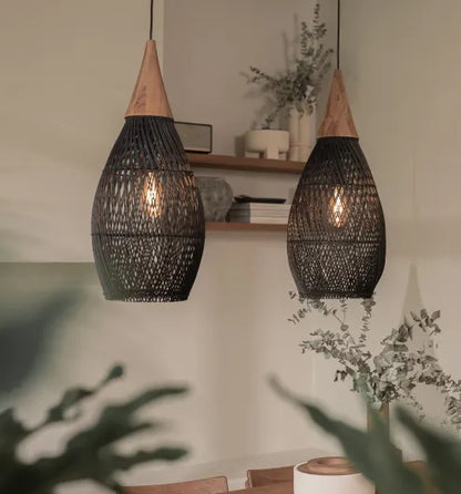 Garduru - beleuchtung wabi-sabi stil, licht trommel lampe hängenden lampenschirm