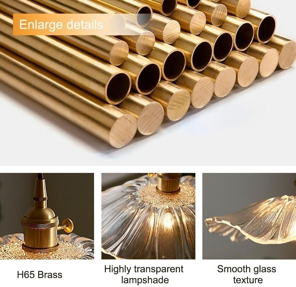 Vintage Florale Glas Pendelleuchte für das Esszimmer - Elegantes Retro-Design zur Beleuchtung Ihres Raumes