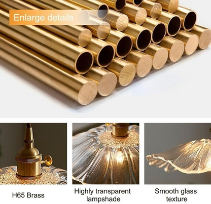 Vintage Florale Glas Pendelleuchte für das Esszimmer - Elegantes Retro-Design zur Beleuchtung Ihres Raumes