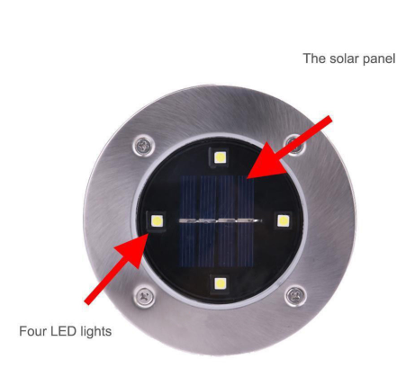 SolarGlow Pfad - 4-LED Solarbodenlicht