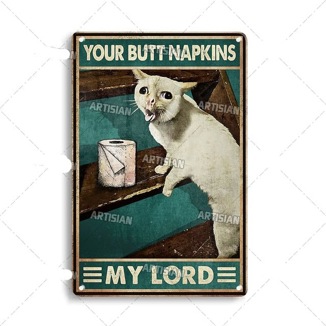 Vintage Cat | Metallposter