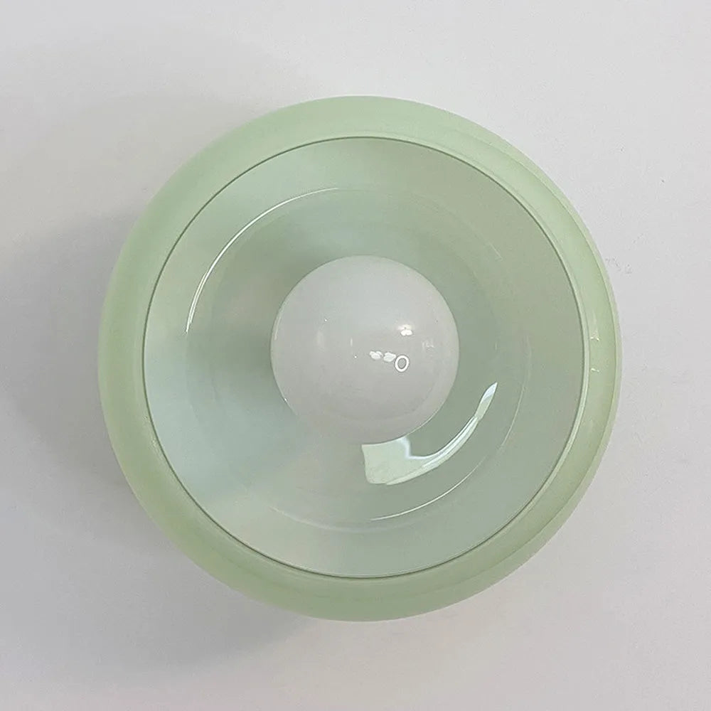 Deckenleuchte Glas Vintage Semi Flush Leuchte