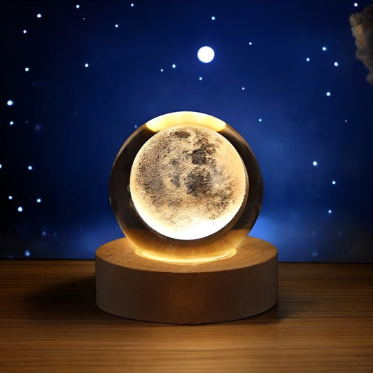 3D Kristallkugel Lampe