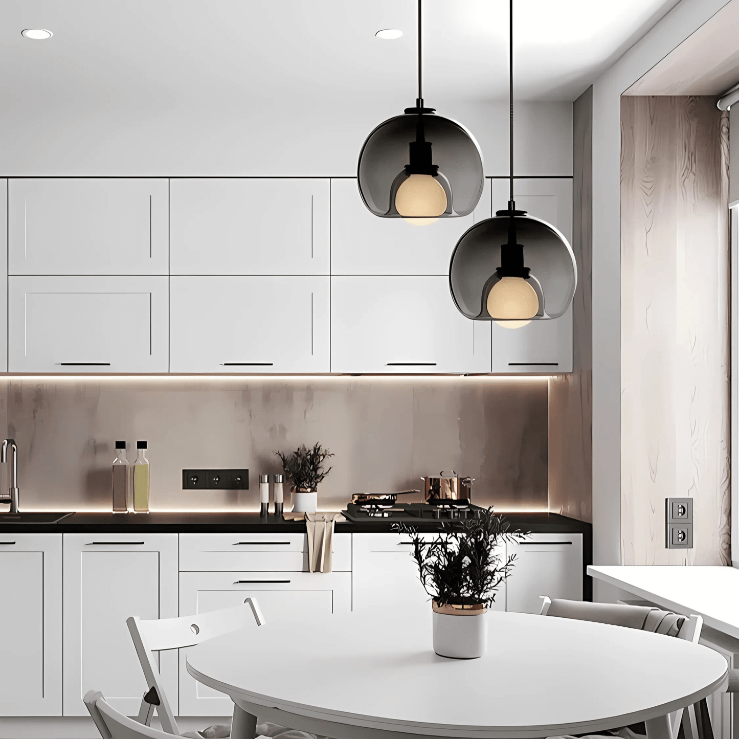 Handgefertigte Glas Hängeleuchte – Elegantes Design & Dimmbar