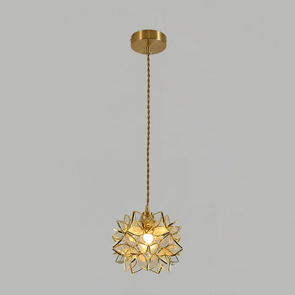 Suspension Capiz und Muschel - Elegante Metall- und Glasklampen für Wohnzimmer und Esszimmer