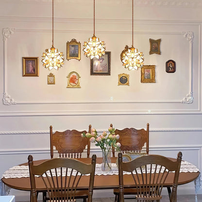 Suspension Capiz und Muschel - Elegante Metall- und Glasklampen für Wohnzimmer und Esszimmer