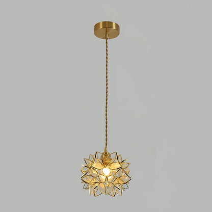 Suspension Capiz und Muschel - Elegante Metall- und Glasklampen für Wohnzimmer und Esszimmer