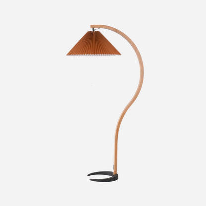 Garduru Stehleuchte im Caprani Design | LED Beleuchtung | Modernes Holz-Look | Elegante Wohnraum-Deko