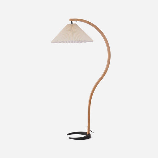 Garduru Stehleuchte im Caprani Design | LED Beleuchtung | Modernes Holz-Look | Elegante Wohnraum-Deko