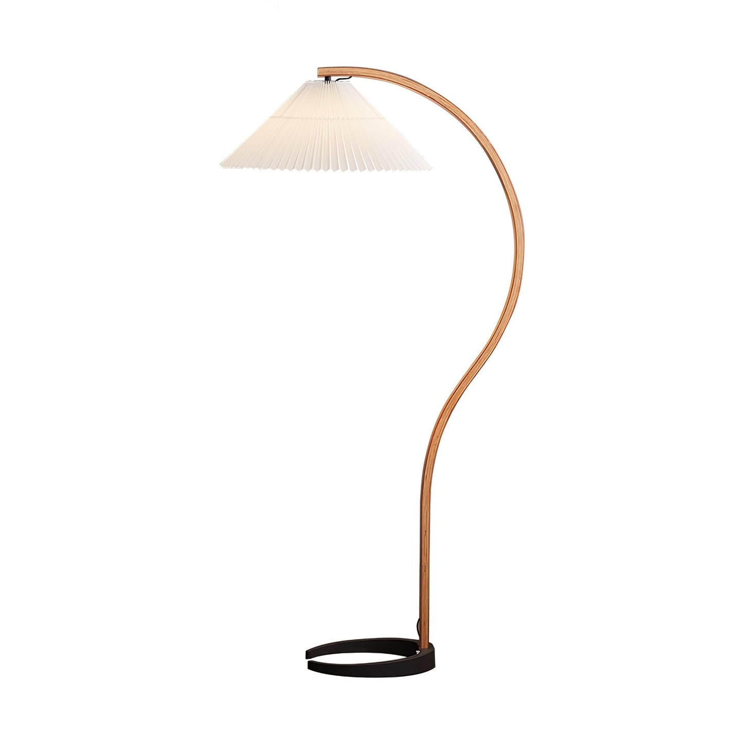 Garduru Stehleuchte im Caprani Design | LED Beleuchtung | Modernes Holz-Look | Elegante Wohnraum-Deko