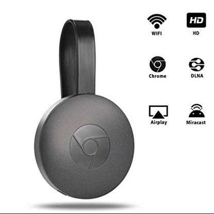 Chromecast Video-Diffusor Ohne Kabel – Streaming HD 1080p, Kompatibel mit Android, iPhone, PC