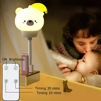 Süße Tier-Nachtlampe mit Timer-Funktion für Kinderzimmer