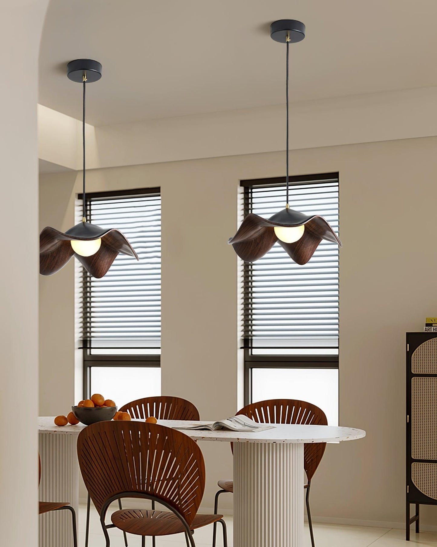 Aufhängung Casia Unique – Design Lotus mit Metall- und Harzoberfläche