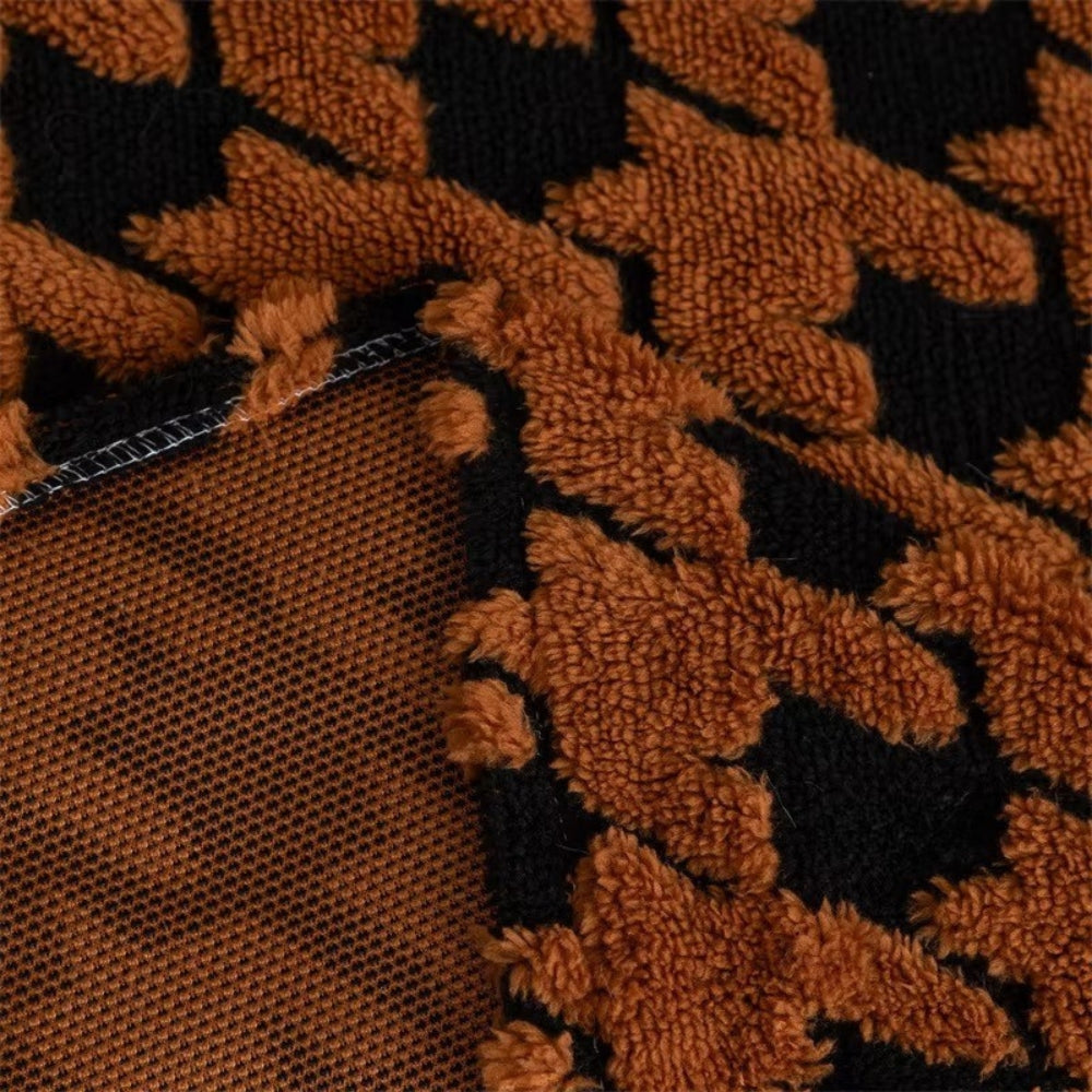 Cavalli Hahnentritt Plüsch Sofabezug