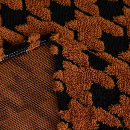 Cavalli Hahnentritt Plüsch Sofabezug