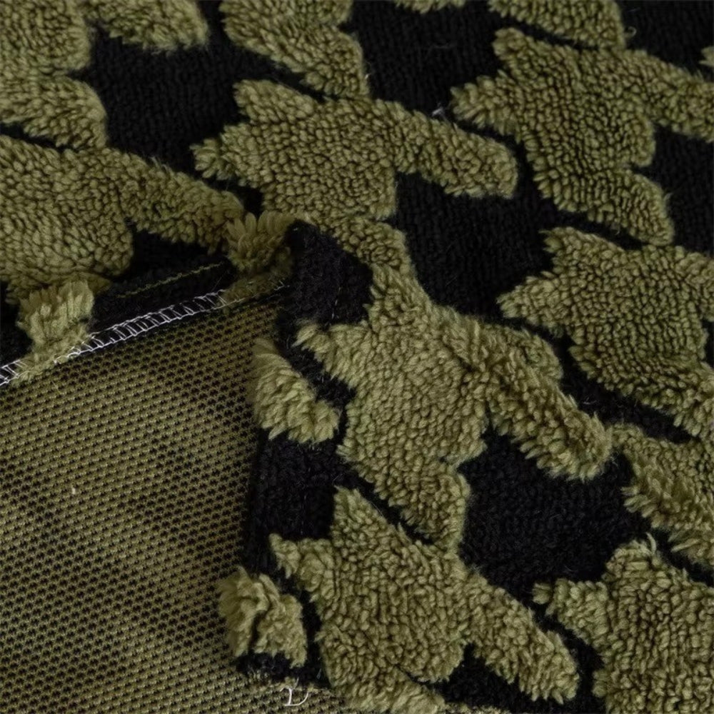 Cavalli Hahnentritt Plüsch Sofabezug