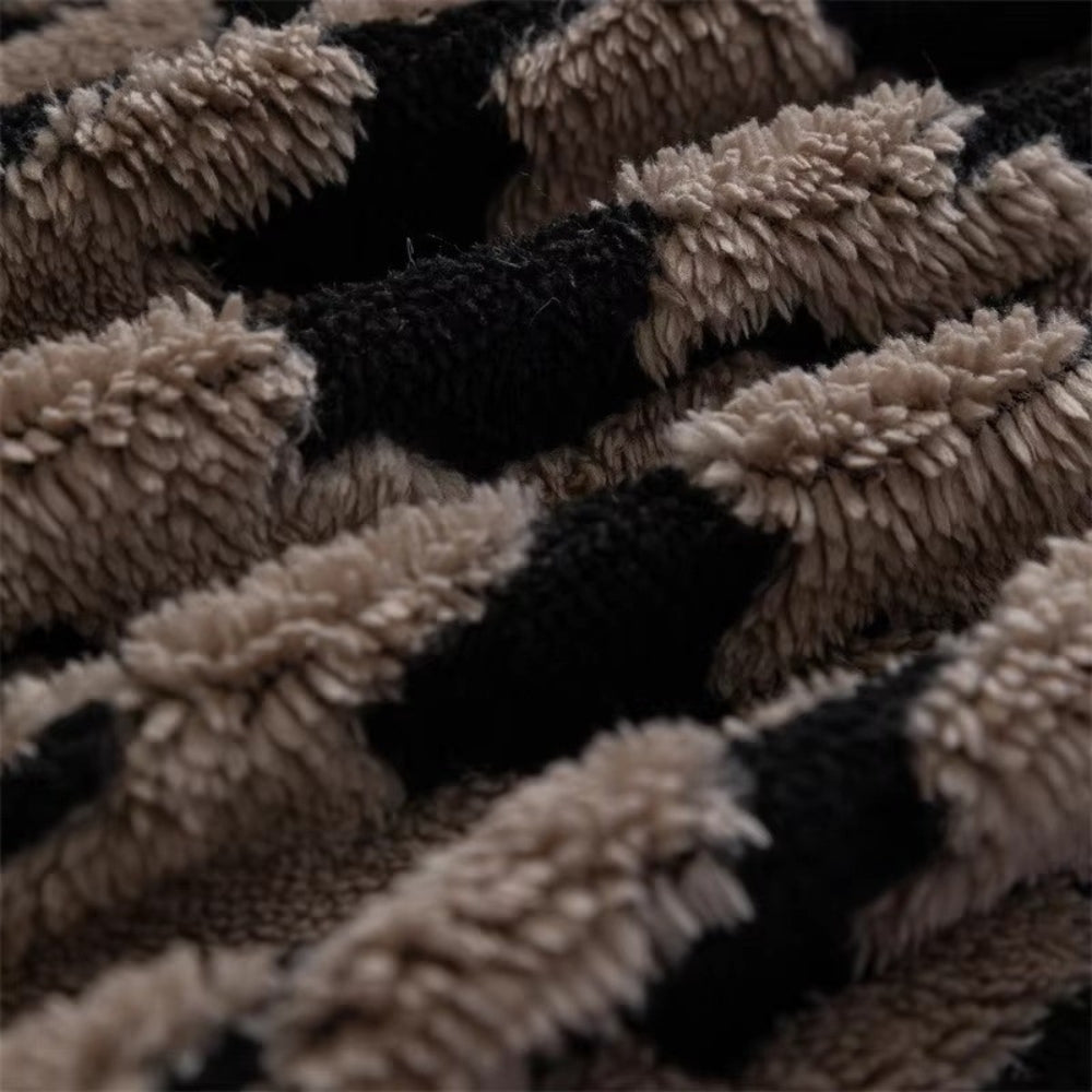 Cavalli Hahnentritt Plüsch Sofabezug