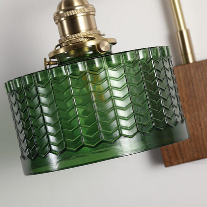 Garduru Wandleuchte – Rustikale Glas- und Holz-Wandleuchte mit vintage Charme