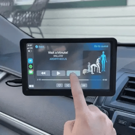 Kabelloses Auto-Display mit Touchscreen-Navigation