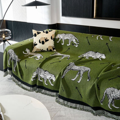 Chantesse Panda Leopard Print Sofa Bezug