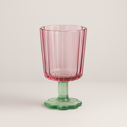 Vintage Französischer Stil Blumenglas