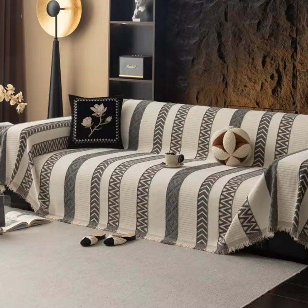 Chevron-Muster Chenille Sofa Abdeckung